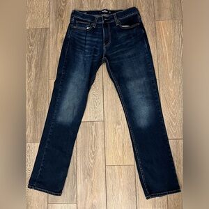 Hollister Jeans Dark Blue Wash Slim Straight Mens Size 32/32L